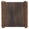 vidaXL Beistelltisch Natur 44,5 x 45 x 45 cm Massives Mahagoni Holz