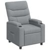 vidaXL Liegestuhl Hellgrau 75 x 95 x 103 cm Stoff