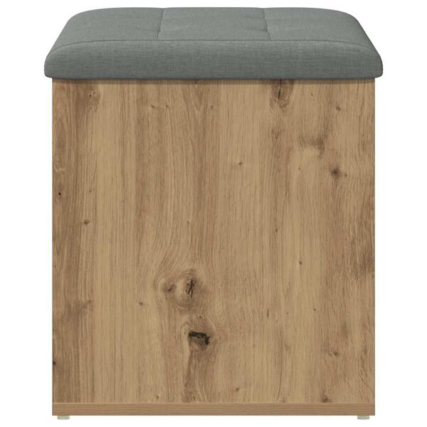vidaXL Sitzbank mit Stauraum Artisan-Eiche 62x42x45 cm Holzwerkstoff