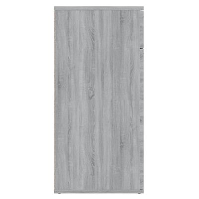 vidaXL Sideboard Grau Sonoma 80x36x75 cm Holzwerkstoff