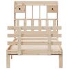 vidaXL B&uuml;cherregalbett ohne Matratze 75x190 cm Massivholz Kiefer