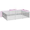 vidaXL Hundezwinger Schwarz 6 m&sup2; Stahl