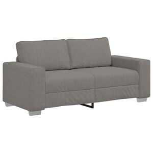 vidaXL Zweisitzer-Sofa Hellgrau 140 cm Cordstoff