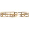 vidaXL Outdoor-Sofagarnitur 6 pcs Wei&szlig;