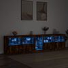 vidaXL Sideboard mit LED-Leuchten R&auml;uchereiche 283x37x67 cm