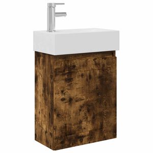 vidaXL Badezimmer Waschtischunterschrank mit Wasserhahn