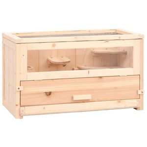 vidaXL Hamsterk&auml;fig 60x30x35 cm Massivholz Tanne