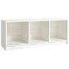 vidaXL TV-Schrank Wei&szlig; 104x33x41 cm Massivholz Kiefer