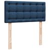 vidaXL Boxspringbett mit Matratze Blau 90x200 cm Stoff