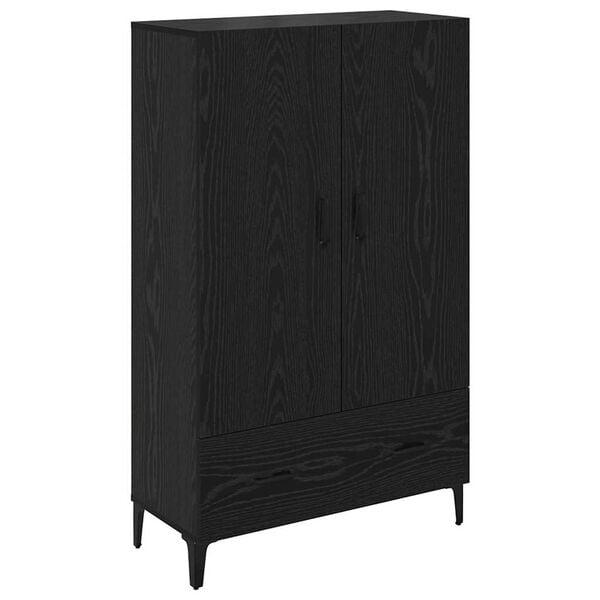 vidaXL Highboard mit Schubladen Schwarz Eichen-Optik 70 x 31 x 115 cm