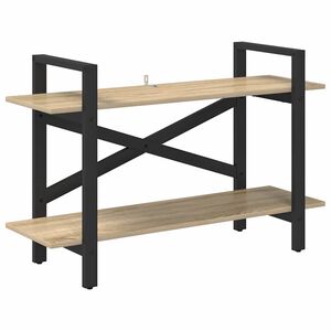 vidaXL B&uuml;cherregal 2 Ebenen 100 x 33,5 x 64 cm Holzwerkstoff