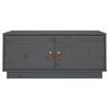vidaXL Couchtisch Grau 80x50x35 cm Massivholz Kiefer