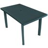 vidaXL Gartentisch Gr&uuml;n 126x76x72 cm Kunststoff
