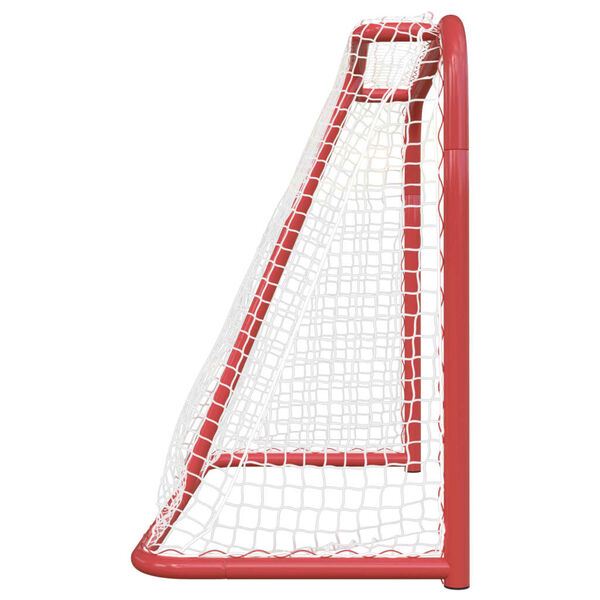 vidaXL Hockey-Tor Rot und Weiß 183x71x122 cm Polyester