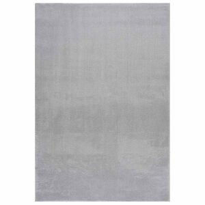 vidaXL Teppich Waschbar Flauschig Kurzflor 160x230 Rutschfest Grau