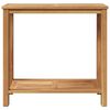 vidaXL Couchtisch mit Speicher Braun 85 x 35 x 75 cm Teak-Massivholz