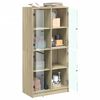 vidaXL Highboard mit T&uuml;ren Sonoma-Eiche 68x37x142 cm Holzwerkstoff