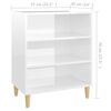 vidaXL Sideboard Hochglanz-Wei&szlig; 57x35x70 cm Holzwerkstoff