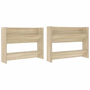 vidaXL Wand-Schuhschr&auml;nke 2 Stk. Sonoma-Eiche 80x18x60cm Holzwerkstoff