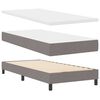 vidaXL Boxspringbett mit Matratze mit LED Taupe 100 x 200 cm Stoff