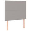 vidaXL Bettgestell ohne Matratze Hellgrau 90x190 cm Stoff