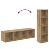 vidaXL TV-Schrankset 4 pcs Braun 37 x 37 x 142,5 cm Holzwerkstoff