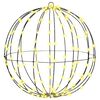 vidaXL Ball mit 320 LEDs 2 pcs Warmweiß 50 cm Metall
