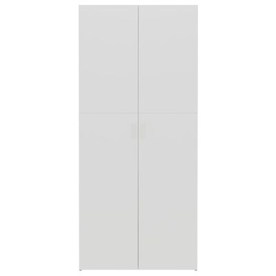 vidaXL Schuhschrank Weiß Sonoma-Eiche 80x35,5x180 cm Holzwerkstoff