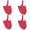 vidaXL Schaufelkopf 4 stk. Rot 39,5 x 27,5 cm