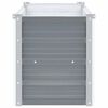 vidaXL Garten-Hochbeet Verzinkter Stahl 160x40x45 cm Grau