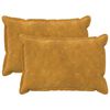 vidaXL Kissenbezug 2 stk. HOUTEN Gelb 50 x 70 cm Mikrofaser Fleece