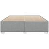 vidaXL Bettgestell ohne Matratze Hellgrau 200x200 cm Stoff
