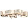 vidaXL 7-tlg. Garten-Sofagarnitur Massivholz Kiefer