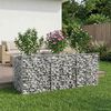 vidaXL Gabionen Hochbeet Silber 150 x 50 x 60 cm Verzinkter Stahl