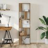 vidaXL B&uuml;cherregal 5 B&ouml;den Artisan-Eiche 45x23,5x162,5 Holzwerkstoff
