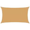 vidaXL Sonnensegel 160 g/m&sup2; Rechteckig Sandfarben 5x8 m HDPE