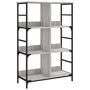 vidaXL B&uuml;cherregal Grau Sonoma 78,5x33x117,5 cm Holzwerkstoff