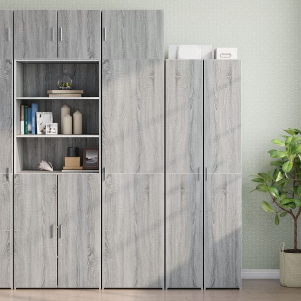 vidaXL Wandschrank Grau Sonoma 50x42,5x40 cm Holzwerkstoff