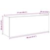 vidaXL Bad-Wandschrank Altholz-Optik 80x25x30 cm Holzwerkstoff
