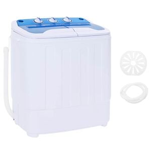 vidaXL Mini-Waschmaschine mit Schleuder und 2 Kammern 5,6 kg