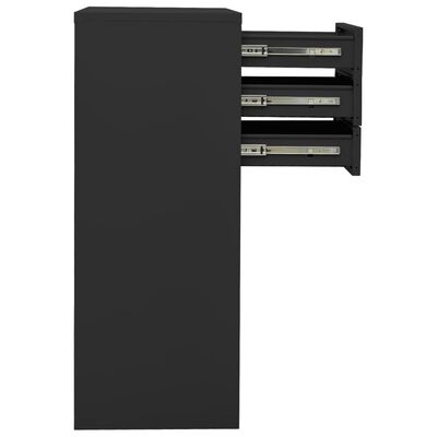 vidaXL Büroschrank mit Pflanzkasten Anthrazit 90x40x125 cm Stahl