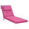 vidaXL Sonnenliege Kissen GEMERT 100 % Polyester Rosa 190 x 50 x 9 cm
