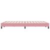 vidaXL Bettgestell ohne Matratze Rosa 160x220 cm Samt