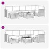vidaXL Sofagarnituren 8 pcs Natur und Anthrazit Massivholz Akazie