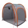 vidaXL Fahrradgarage mit Dach Grau und Orange 218 x 156 x 180 cm
