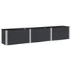 vidaXL Hochbeet Schwarz 300 x 50 x 54 cm alu.