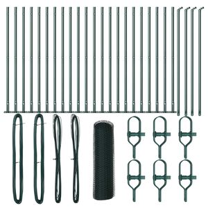 vidaXL Zaunpfosten Gr&uuml;n