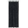 vidaXL Verdunkelungsvorh&auml;nge 2 pcs Schwarz 140 x 260 cm Samt