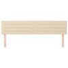 vidaXL Kopfteile Creme 160x5x78/88 cm Stoff