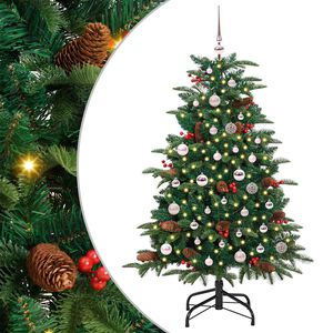 vidaXL K&uuml;nstlicher Weihnachtsbaum mit 150 LEDs mit St&auml;nder Gr&uuml;n 150 cm